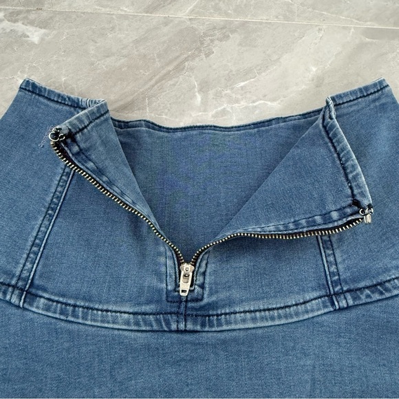 Women’s Free People We The Free Highlands Denim Mini Skirt Size 0 - Picture 11 of 16